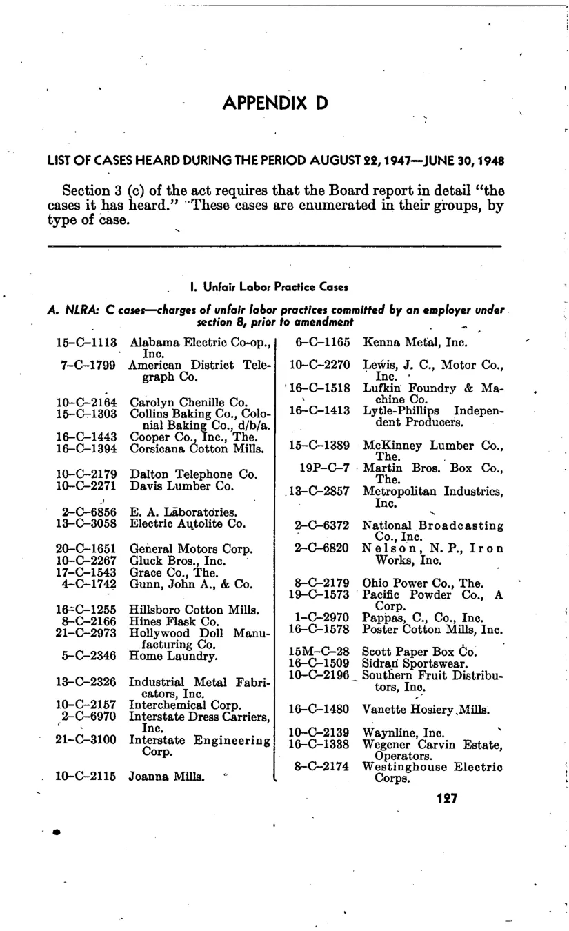 Source page 134 of NLRB FY1948 annual report