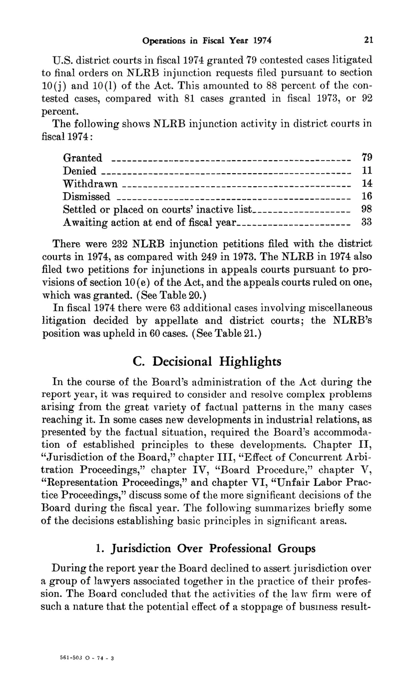Source page 33 of NLRB FY1974 annual report