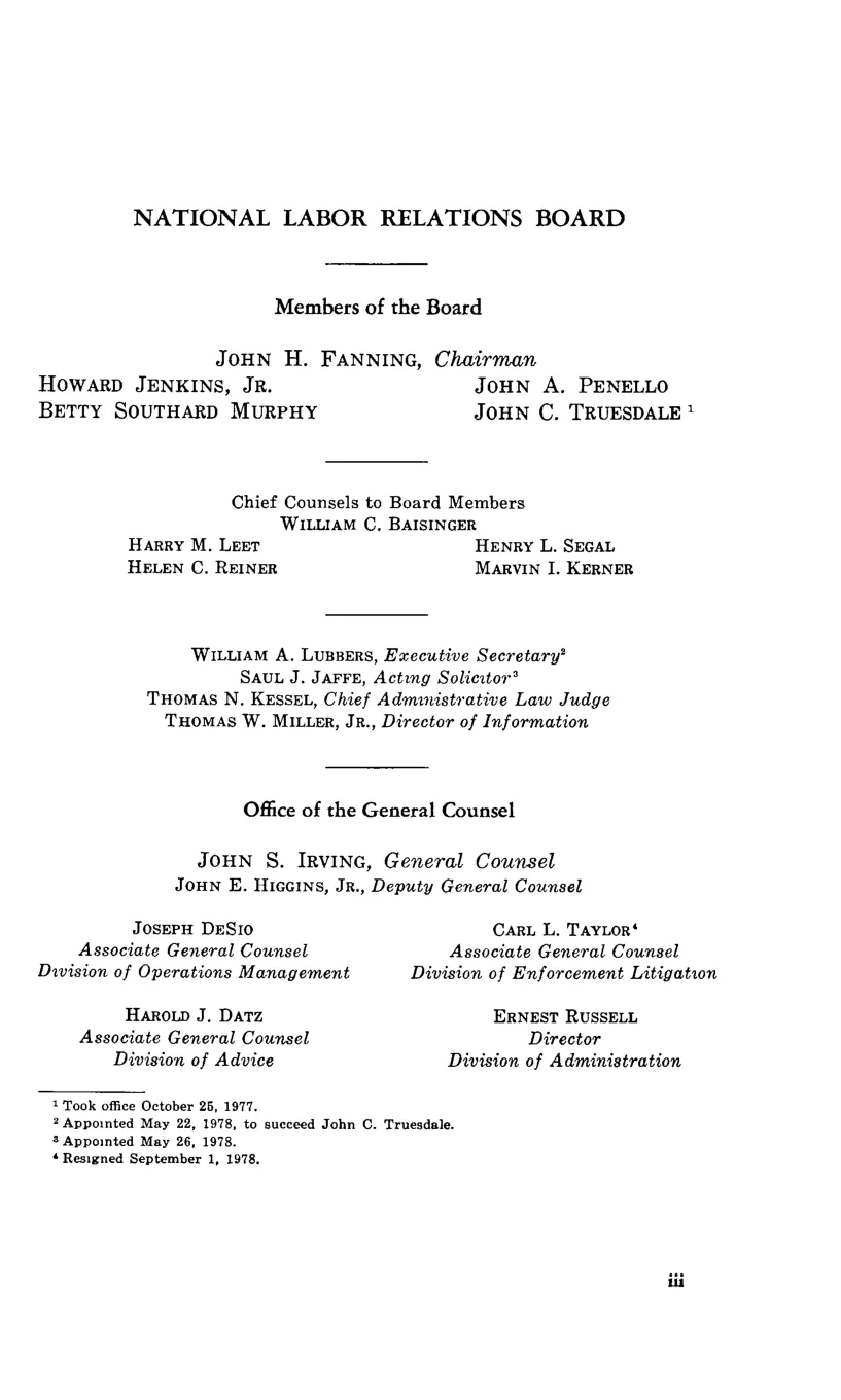 Source page 3 of NLRB FY1978 annual report