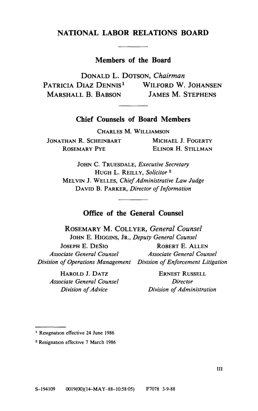 Source page 3 of NLRB FY1986 annual report