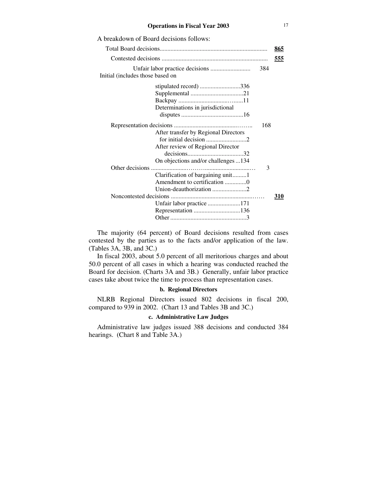 Source page 25 of NLRB FY2003 annual report