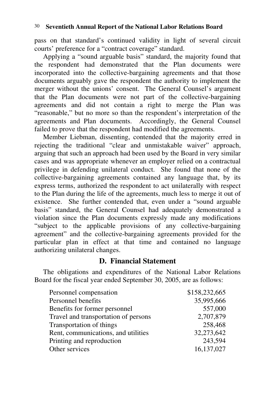 Source page 37 of NLRB FY2005 annual report