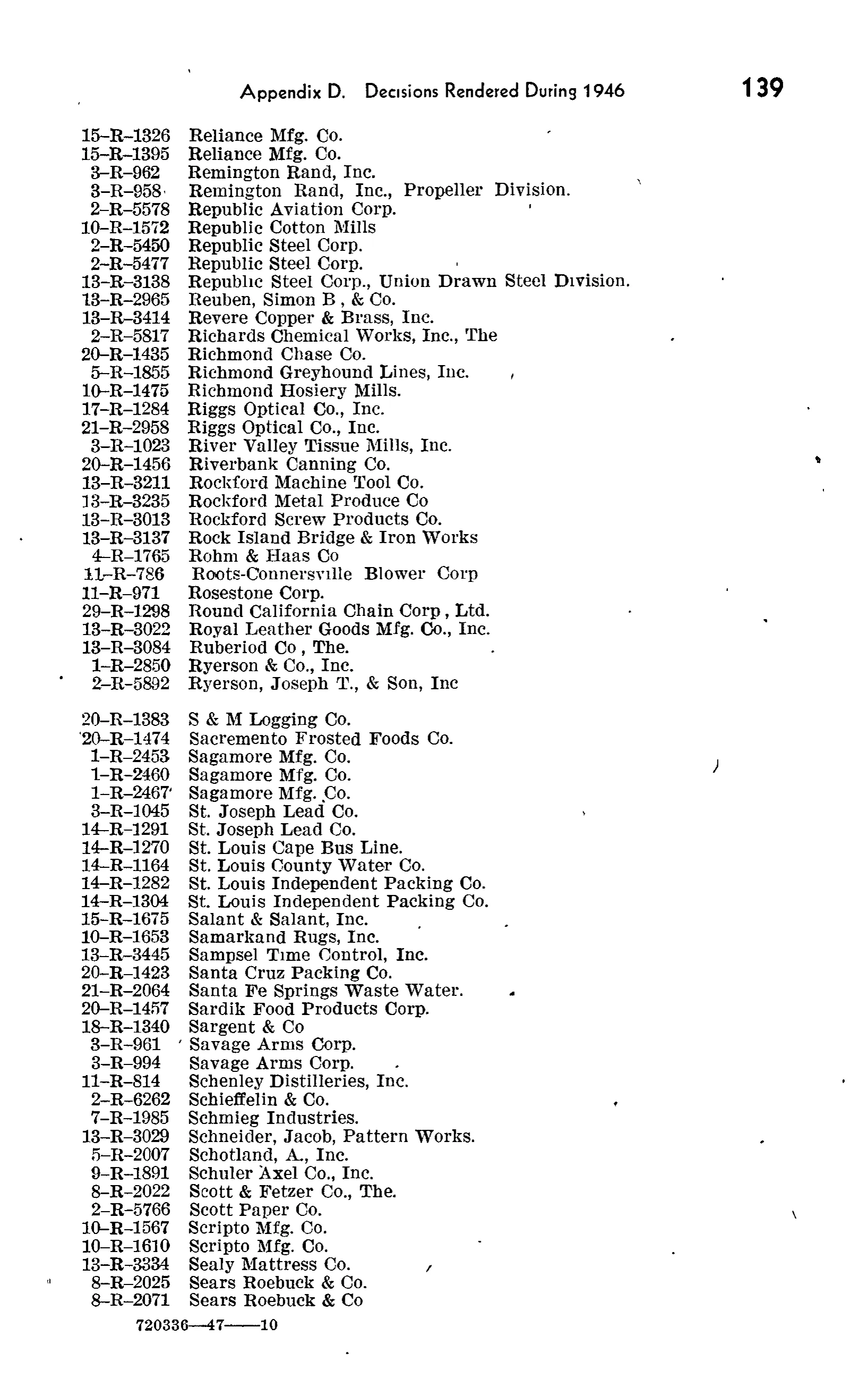 Source page 174 of NLRB FY1946 annual report
