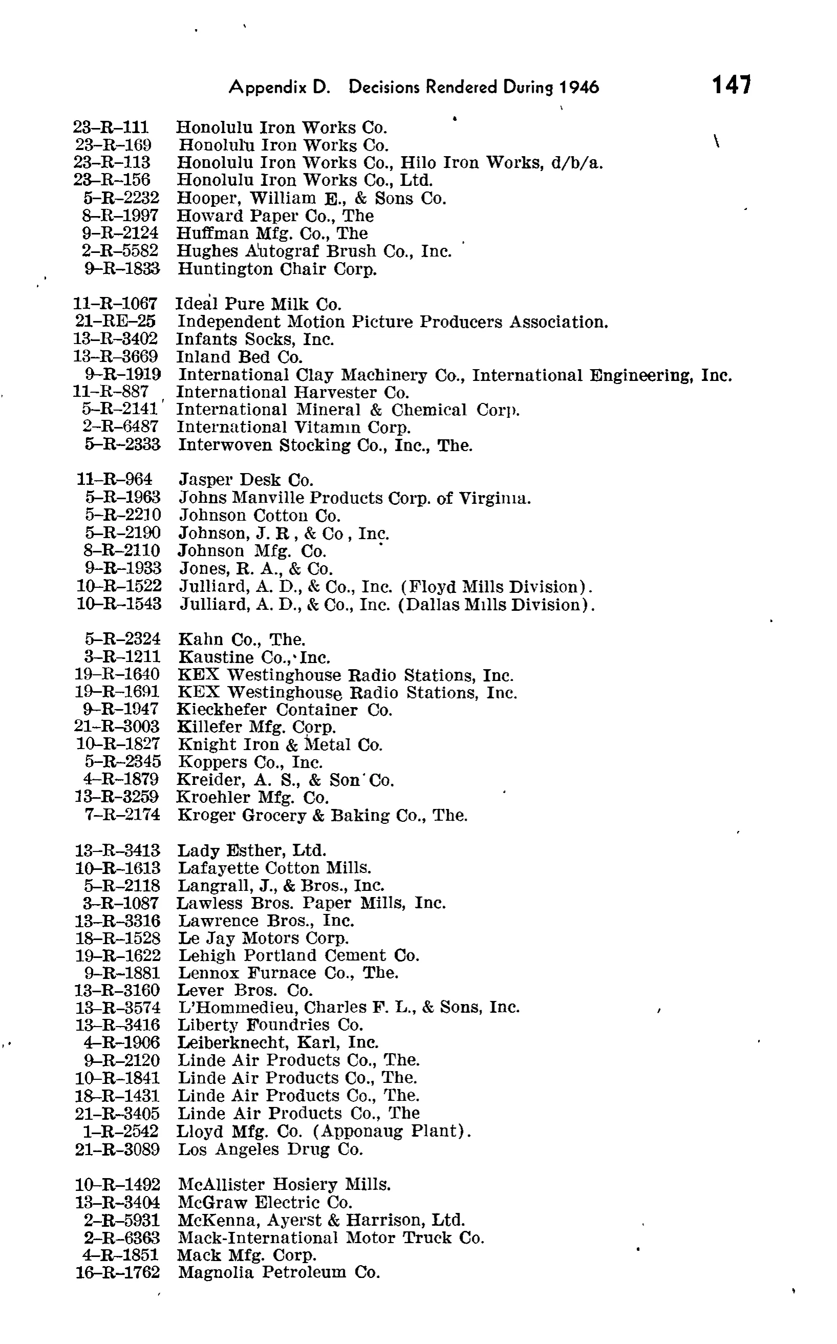 Source page 182 of NLRB FY1946 annual report