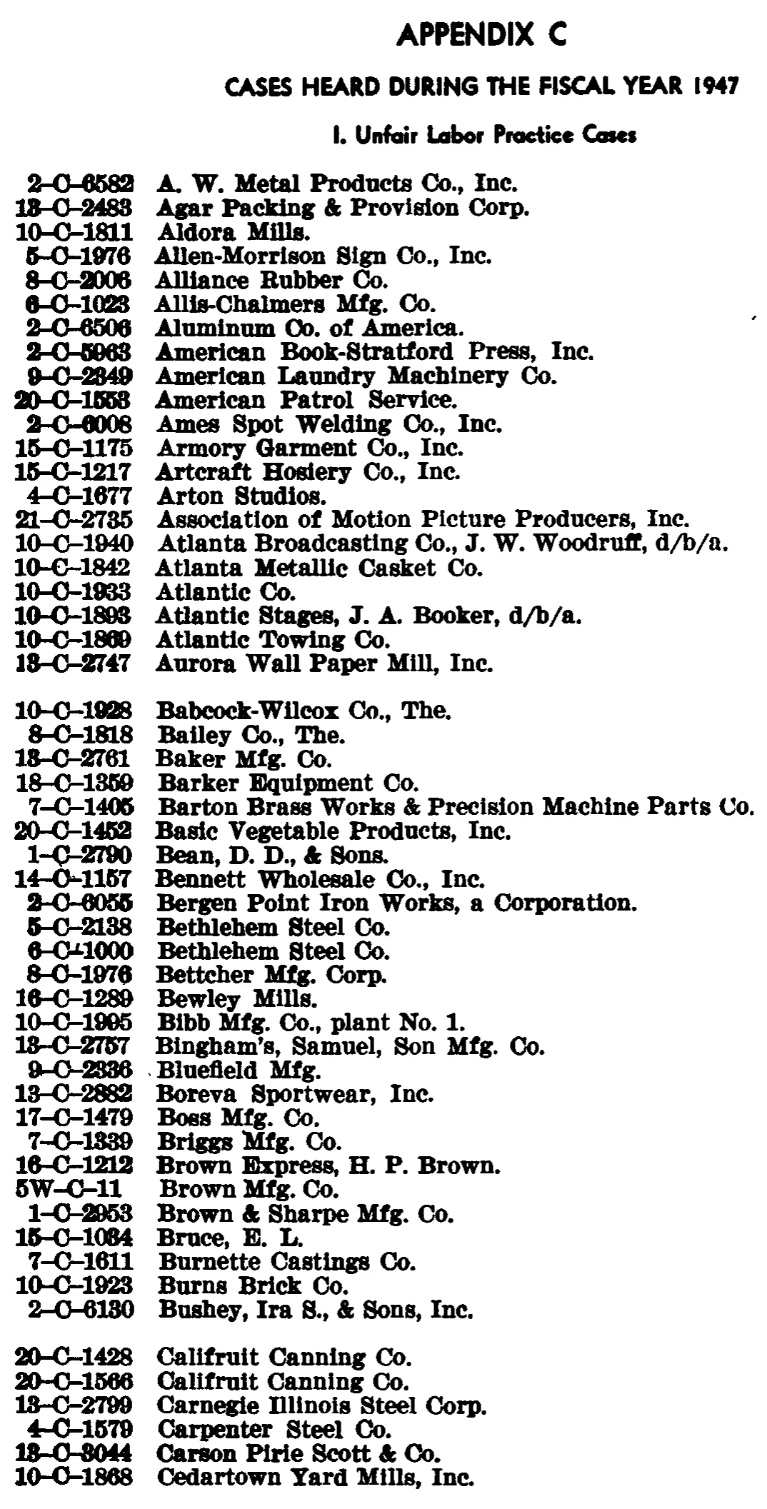 Source page 101 of NLRB FY1947 annual report