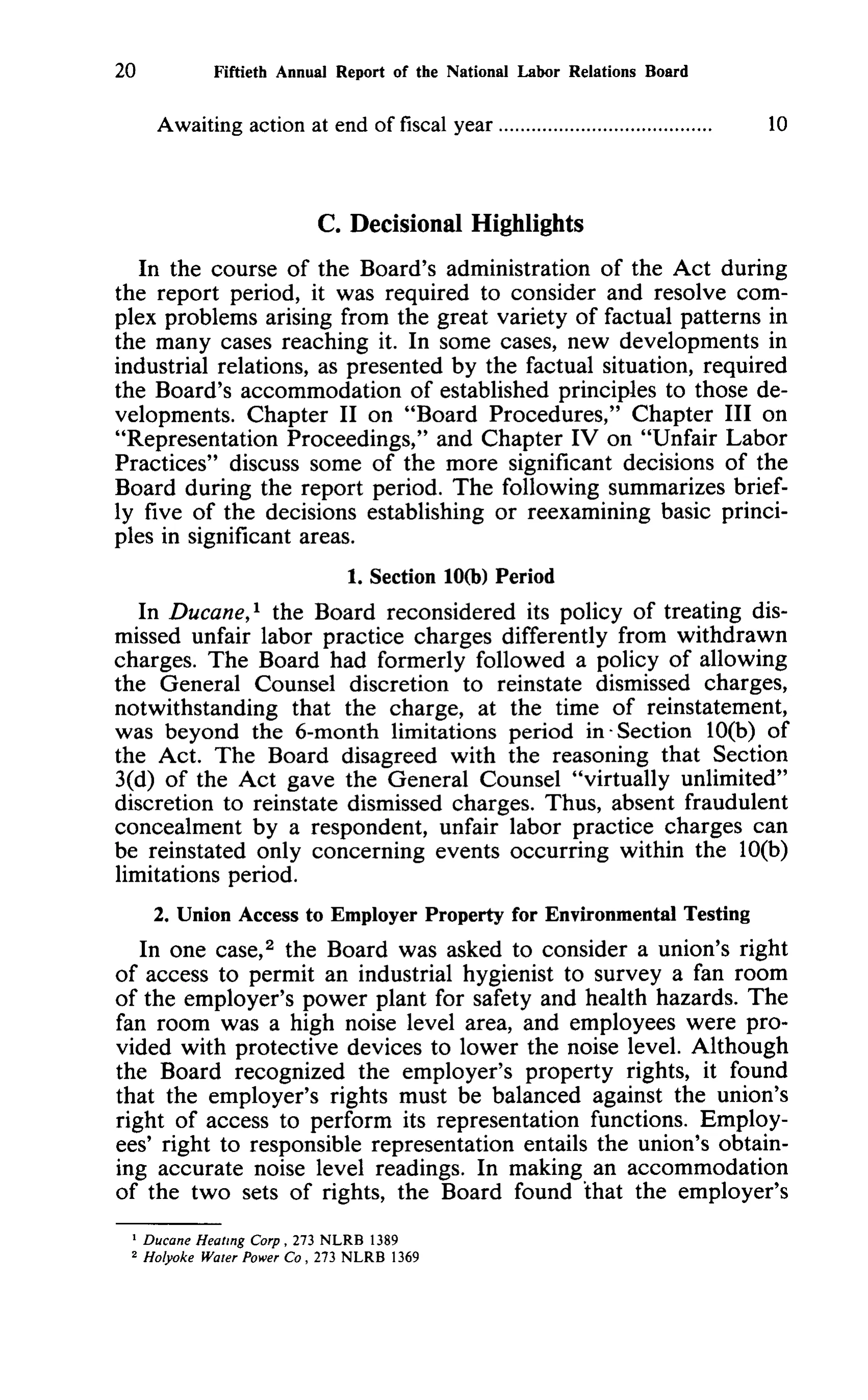 Source page 33 of NLRB FY1985 annual report